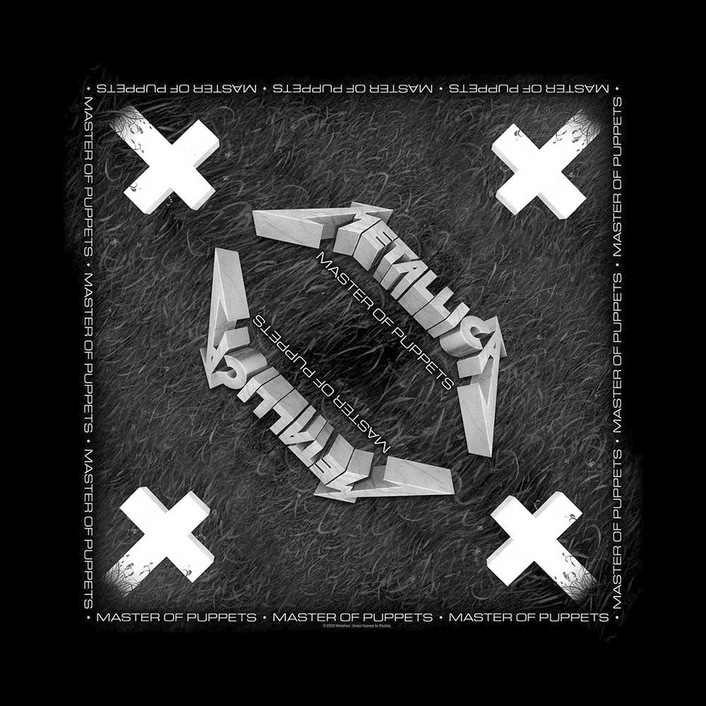Metallica - Master Of Puppets Bandana - Zwart